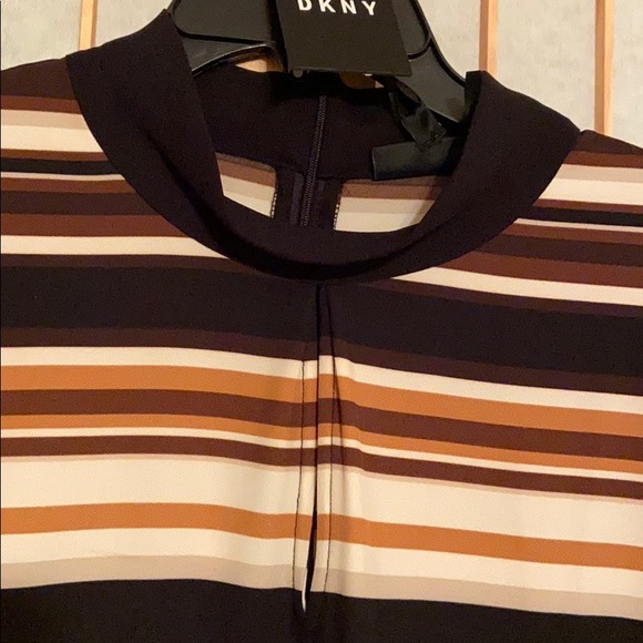 NWT DKNY Classy Stripes dress - size Large - Picture 2 of 5